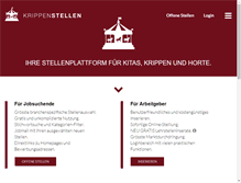 Tablet Screenshot of krippenstellen.ch